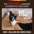 16 Count Earth Animal No Hide Strips - Natural Rawhide Free Dog Chew Strips, Beef