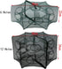 Cyrank 6 Crawfish Trap, Foldable Fishing Bait Trap Holes Hexagon Crab Trap Crawfish Fishing Net Portable Minnow Trap