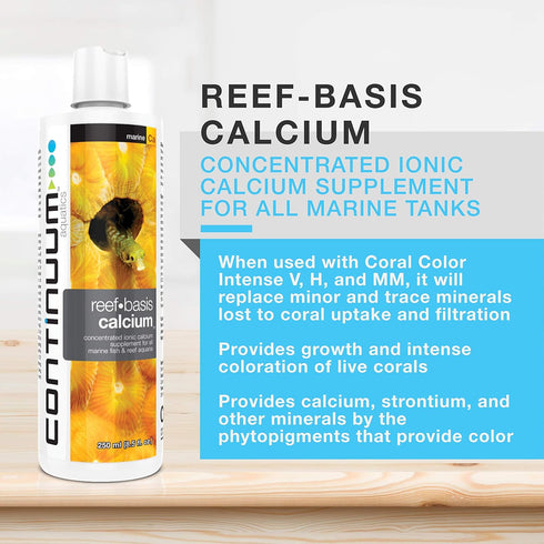 Continuum Aquatics Reef Basis Calcium Liquid for Aquarium, 16.9-Ounce