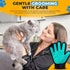Petandzy Pet Hair Removal Glove for Dogs & Cats Dog Grooming Gloves for Shedding, Pet Hair Remover Glove Pet Grooming