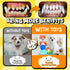 Zeaxuie 9 Pack Puppy Chew Toys, Squeaky Dog Toys, Treat Ball and Rope for Small Dogs