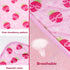 BAMY Cat Cooling Mat, Summer Dog Silk Pad Self Cooling Cushion with Duck Strawberry Pattern (Pink Strawberry, S)
