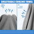 NUOYEE 4 Pack (Multicolor-03) Cooling Towel for Neck and Face,Ice Towel for Hiking Camping Riding Tennis Yoga Fitness