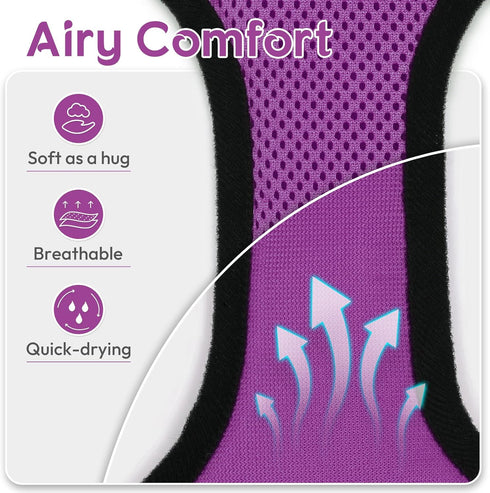 Dooradar Cat Harness and Leash Set, Adjustable Escape Proof Kitten Vest Harness for Walking, Soft Breathable Mesh,