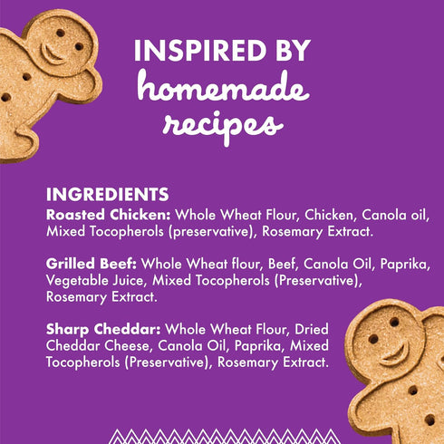 16 oz. Buddy Biscuits Box of Crunchy Dog Treats Made with Assorted Flavors of Roasted Chicken, Grilled Beef, and Sharp