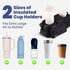 14"-19" rubyloo Dog Stroller Caddy Organizer with Poop Bag Dispenser, Treat Pocket, Water Bowl Dog Stroller Accessories