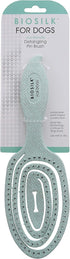 BioSilk for Pets Eco-Friendly Detangling Pin Brush for Dogs, Mint Green, Easy to Hold Ergonomic Handle
