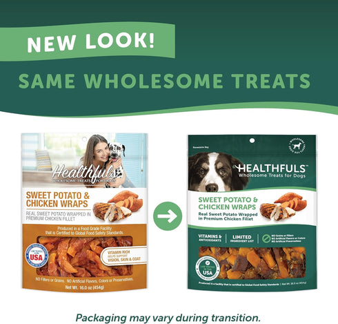 Chicken Wrapped Sweet Potato Dog Treats, 16oz