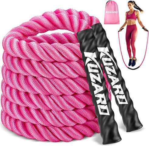 KUZARO Jump Rope, Weighted Jump Rope for Women, Heavy Jump Ropes for Fitness,