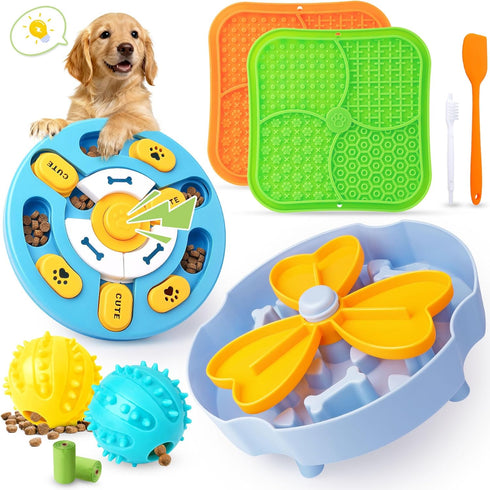 Forfon Curated Dog Puzzle Toys for Boredom and Mental Stimulation, 10-Pack Enrichment