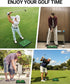 Golf Hitting Mat with Instant Swing Path Feedback, Compact Velvet Surface, Replaceable Pads & 8 Foam Balls