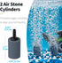 Pawfly Airline Tubing Standard Aquarium Air Pump Accessories with Air Stones and Connectors