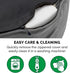 Furhaven Orthopedic Dog Bed for Large/Medium Dogs, Sherpa & Suede Oval Lounger, Removable Washable Cover, Gray, Large,
