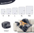 Bedsure Waterproof Dog Blankets for Large Dogs - Calming Cat Blanket for Bed Couch Protector, 60"x80", Tie-dye Grey