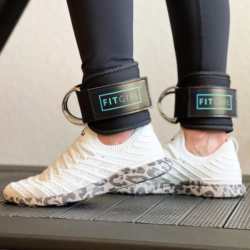 FITGIRL Ankle Strap for Cable Exercise Machines - Work Out Cuff Attachment for Home & Gym, Glute Workouts