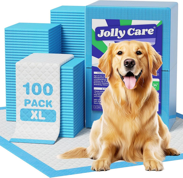 Extra Large Puppy Dog Pee Pads 28" x 34"-100 Count, Super Absorbent