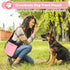 6 Set Dog Travel Bag, Large Pet Travel Kit with 2 Food Containers, 1 Organizer, 2 Collapsible Bowls, Pink Dog Mom Gifts