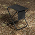 Simple Deluxe Camping Stool, Protable Folding Compact Lightweight Stool for Outdoor Footrest Collapsible Chair