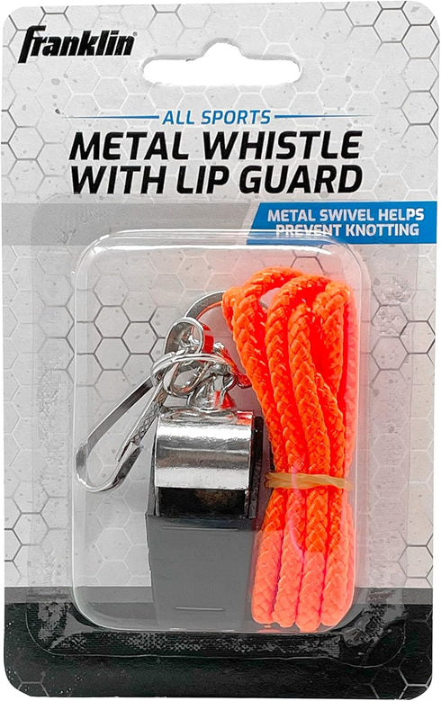 Franklin Sports All-Sport Metal Whistle with Lip Guard
