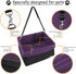 24lbs (Purple-16 13" 9" JESPET & GOOPAWS Dog Booster Seats for Cars, Portable Dog Car Seat Travel Carrier with Seat