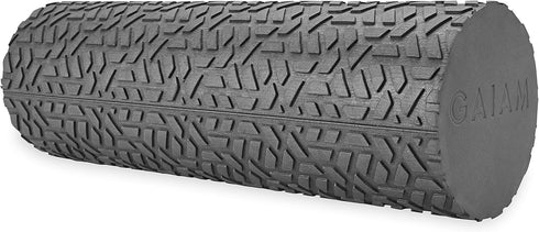 Gaiam Restore Compact Textured Foam Roller for Muscle Repair and Exercise 12L