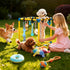 10 WLLEYAY Puppy Play Gym for Small Dogs with Hanging Toys, Removable Indoor Jungle Gym, PVC Frame with Adjustable