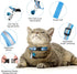 18 Piece Adjustable Reflective Cat Collars with Bell, Durable Nylon Collars with Safety Buckles and 6 Weatherproof ID