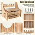 Hossmily Holder,4-Slot Pistol Rack for Gun Safe Real Wood Handgun Rack Handgun Pistol Holder and Rustic Gun Rack