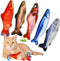 5Pcs Plush Catnip Fish Toy, Cat Chew Toy with Bell Inside for Interactive Kitty Chew Toys, Cat Teething Exercise