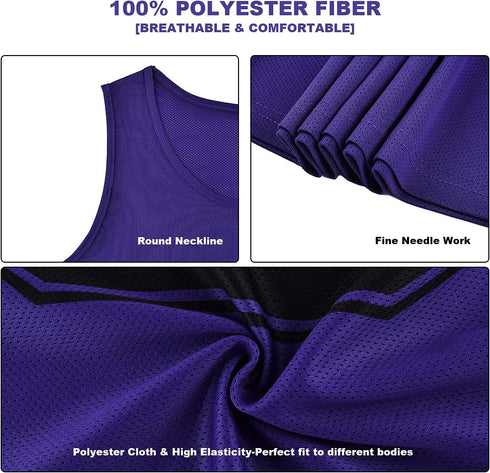 Set 12 (1-12) of Numbered Soccer Vests/Sport Pinnies/Training Bibs with Free Carry Bag