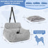 Dog Car Seat for Small Dogs, Pet Booster Seat with Clip-On Safety Leash and Storage Pockets, Washable Travel Dog Car