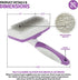 POODLIE Dog Grooming Brush, Self Cleaning Slicker Brush for Dogs and Cats, Purple