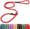 TwoEar 1/2" x 6FT Dog Slip Rope Leash, Heavy Duty Training Leash with Highly Reflective Threads for All Dogs
