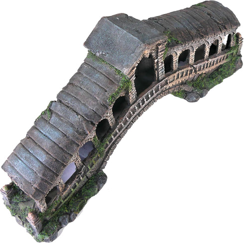 Penn-Plax Rialto Bridge Aquarium Decor, Medium Size 18.5" L x 4.75" W x 9.0" H