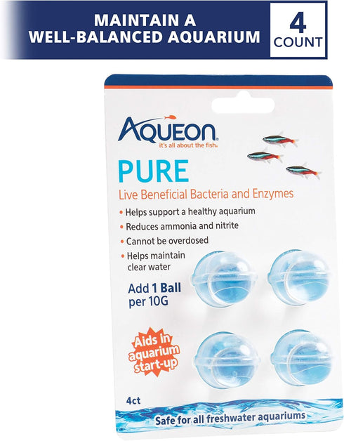 Aqueon Pure Bacteria Supplement - 4 Pack (10 Gallon)