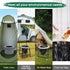 120 8 5 Portable Camping Toilet Bags, Gallon Emergency Camp Potty Poop Bags for Adults, Thickened Trash Waste Bags