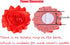 BoomBone Christmas Dog Collar Flowers Accessory, Flower Charms Sliders for Holiday Collars
