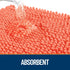 OLANLY Dog Door Mat for Muddy Paws, Absorbent Non-Slip Washable Mat, Quick Dry Chenille, 36x24, Coral