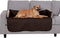 Furhaven Water-Resistant & Reversible 42" Wide Seat Cover Protector for Dogs & Cats, Espresso/Clay, Large