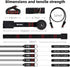 Resistance Band Set, Exercise Bands with Handles, Door Anchor, Ankle Strap, Home Gym, Full-Body Workouts
