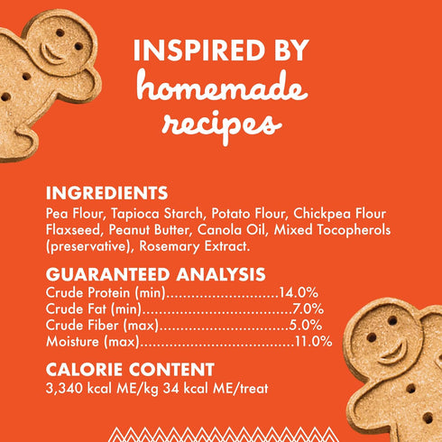 Buddy Biscuits 14 oz. Box of Grain-Free Crunchy Dog Treats with Natural Peanut Butter