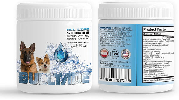 Natural Dog Supplement with 18 Vitamins & Minerals, Mixes with Water or Food (Chicken)