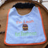 Unique Personalized Saint Bernard Bib with own Name and Brandy Barrel Embroidered Full Colour - Choose bib & Embroidery