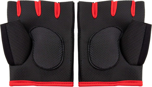 Set, Mind Reader Workout Glove Open Finger, Wrist Support for Men and Women, Textured Non-Slip Grip for Sports, Lifting