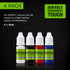 Golf Club Paint - Touch Up, Fill in, Customize Clubs - 4 Pack of 10ml Bottles in Black, White, Red & Blue