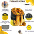 MORIK Lion's Den Pet Backpack Carrier for Small Dogs and Cats Under 20 lbs, Washable Mat, Ideal for Travel