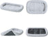 Friends Forever Bolster Dog Crate Mat - 30 Inch Washable Dog Crate Pad in Nova Grey