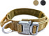 Tactical Dog Collar, Waterproof Military Quality K9 Hunting Collar, Heavy Duty with Metal Buckle for Dog Training