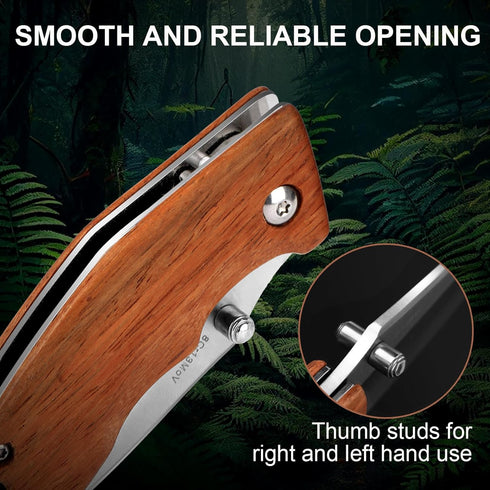 Vickay Pocket Knife, 2.75” 8Cr13MoV Stainless Steel Blade, EDC Knife for Hunting, Camping, Hiking, Everyday Carry