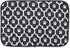 Bone Dry Ultra Absorbent Pet Mat, Machine Washable, 12x18, Black/Off-White Lattice